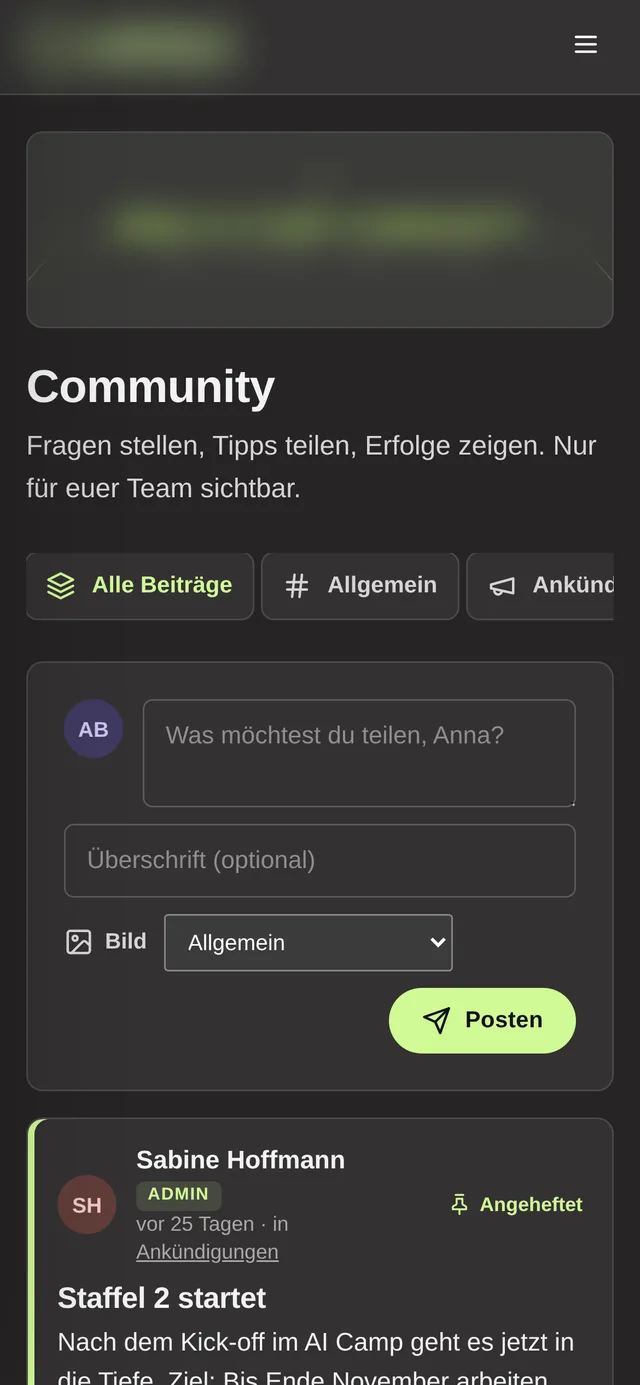 Community auf dem Smartphone